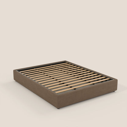 Ina sommier con ampio contenitore in microfibra smacchiabile ed impermeabile T11 marrone 