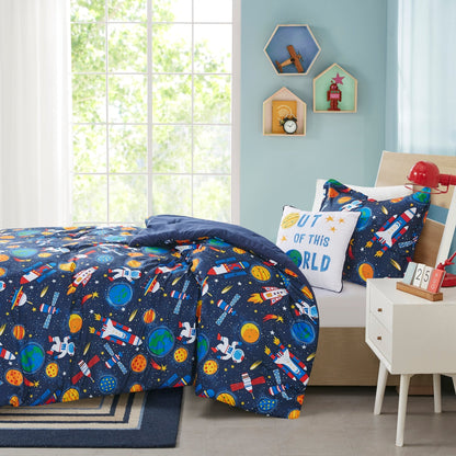Conner Outer Space Comforter Set by Intelligent Design Kids