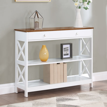 Convenience Concepts Oxford 1 Drawer Console Table with Shelves