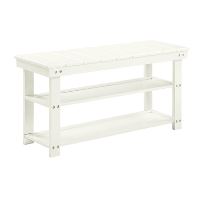Convenience Concepts Oxford Utility Mudroom Bench with Shelves