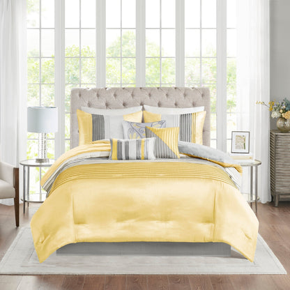 Copper Grove Kiston Yellow 7-piece Comforter Set