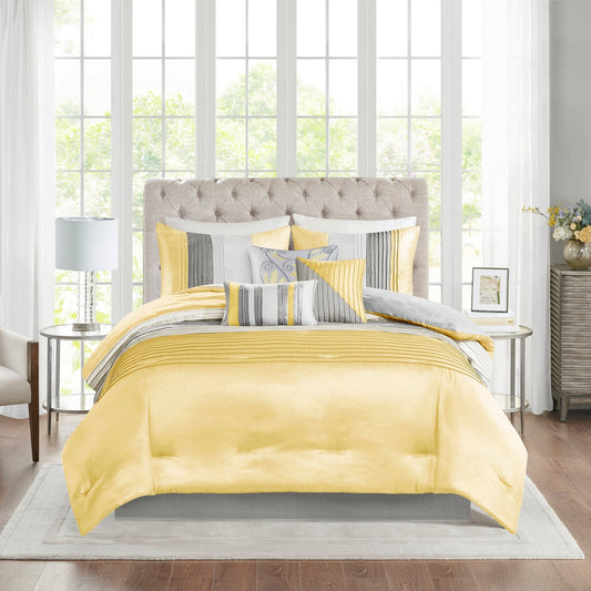 Copper Grove Kiston Yellow 7-piece Comforter Set
