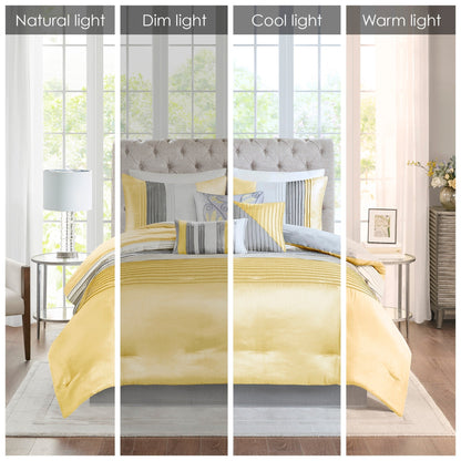 Copper Grove Kiston Yellow 7-piece Comforter Set