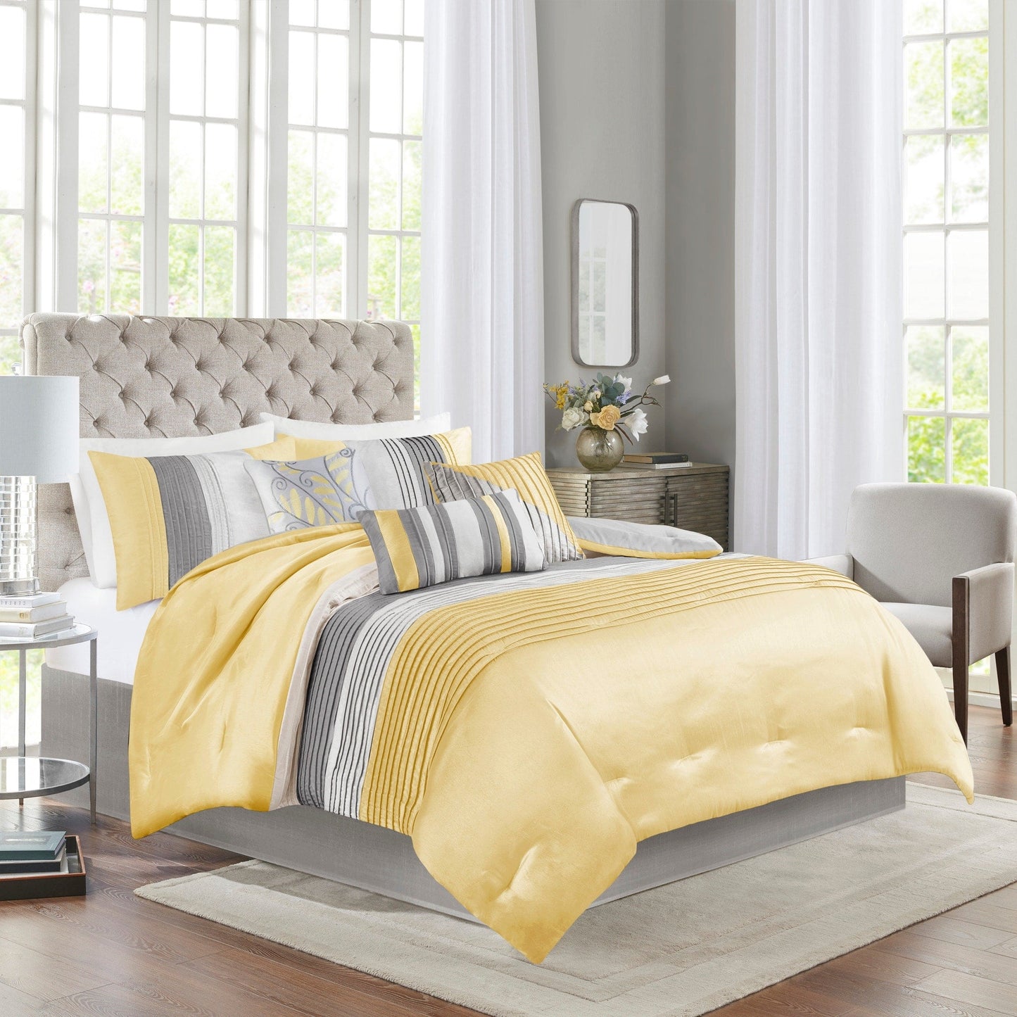 Copper Grove Kiston Yellow 7-piece Comforter Set
