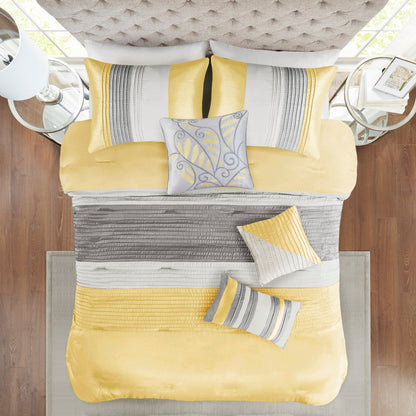 Copper Grove Kiston Yellow 7-piece Comforter Set