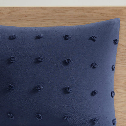 Intelligent Design Maize Cotton Jacquard Duvet Cover Set with Euro Shams and Throw Pillows