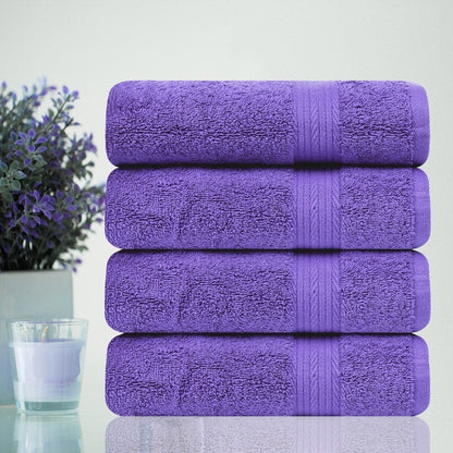 Cotton 600GSM Absorbent Bath Towels 30x54 Inch - 4 Pcs