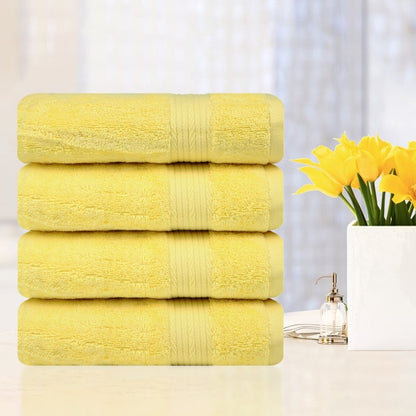 Cotton 600GSM Absorbent Bath Towels 30x54 Inch - 4 Pcs