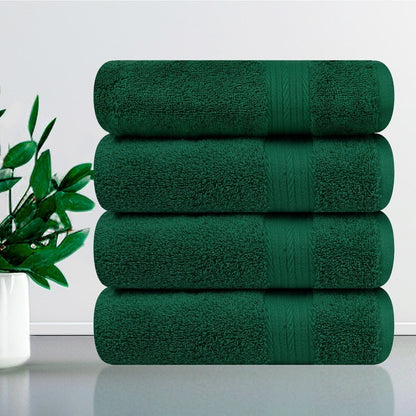 Cotton 600GSM Absorbent Bath Towels 30x54 Inch - 4 Pcs