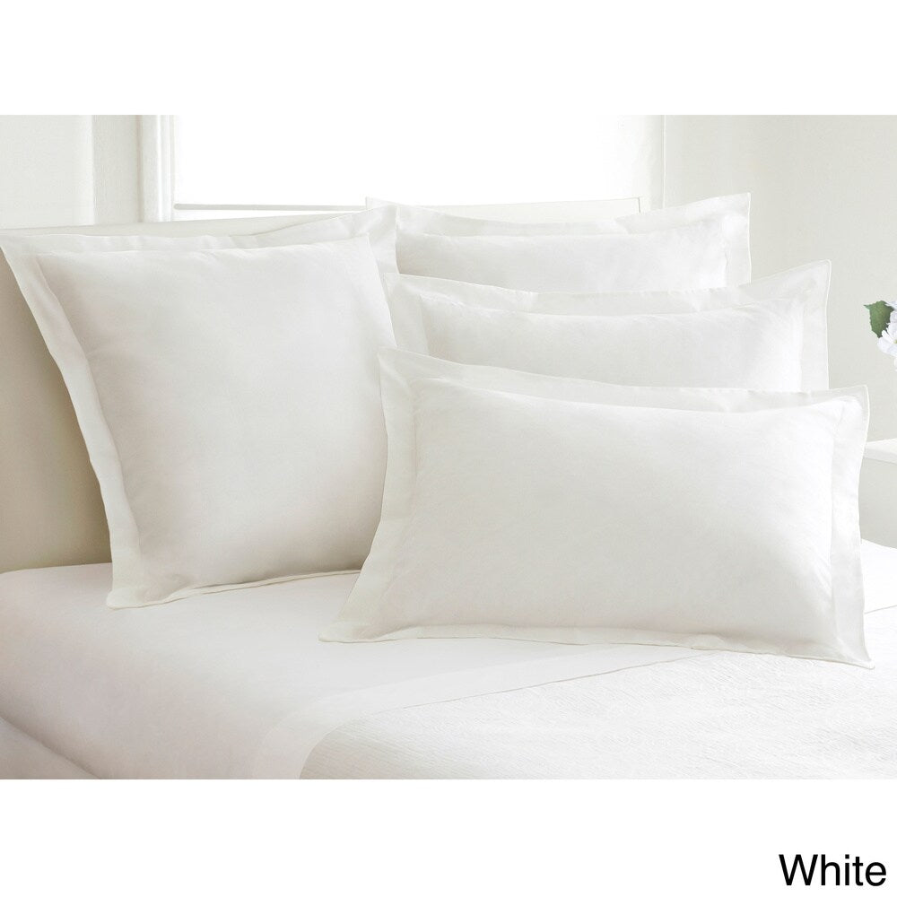 Cotton Blend Poplin Tailored Decorative Pillow Shams (Pack of 2)