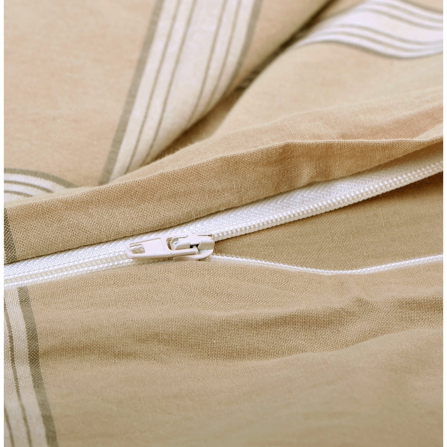 Cotton Plaid Windowpane Check 3-piece Duvet Cover Set