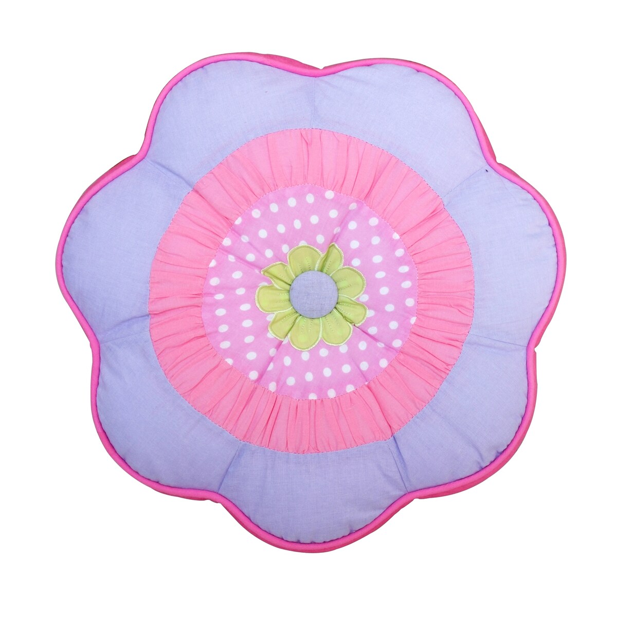 Cozy Line Pink Blossom Cotton Reversible Quilt Bedding Set With Decorative Pillows