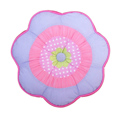 Cozy Line Pink Blossom Cotton Reversible Quilt Bedding Set With Decorative Pillows