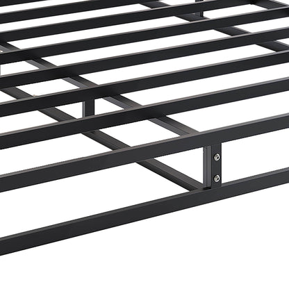 CraftPorch 5-Inch Metal Box Spring with Warm Grey Linen Cover