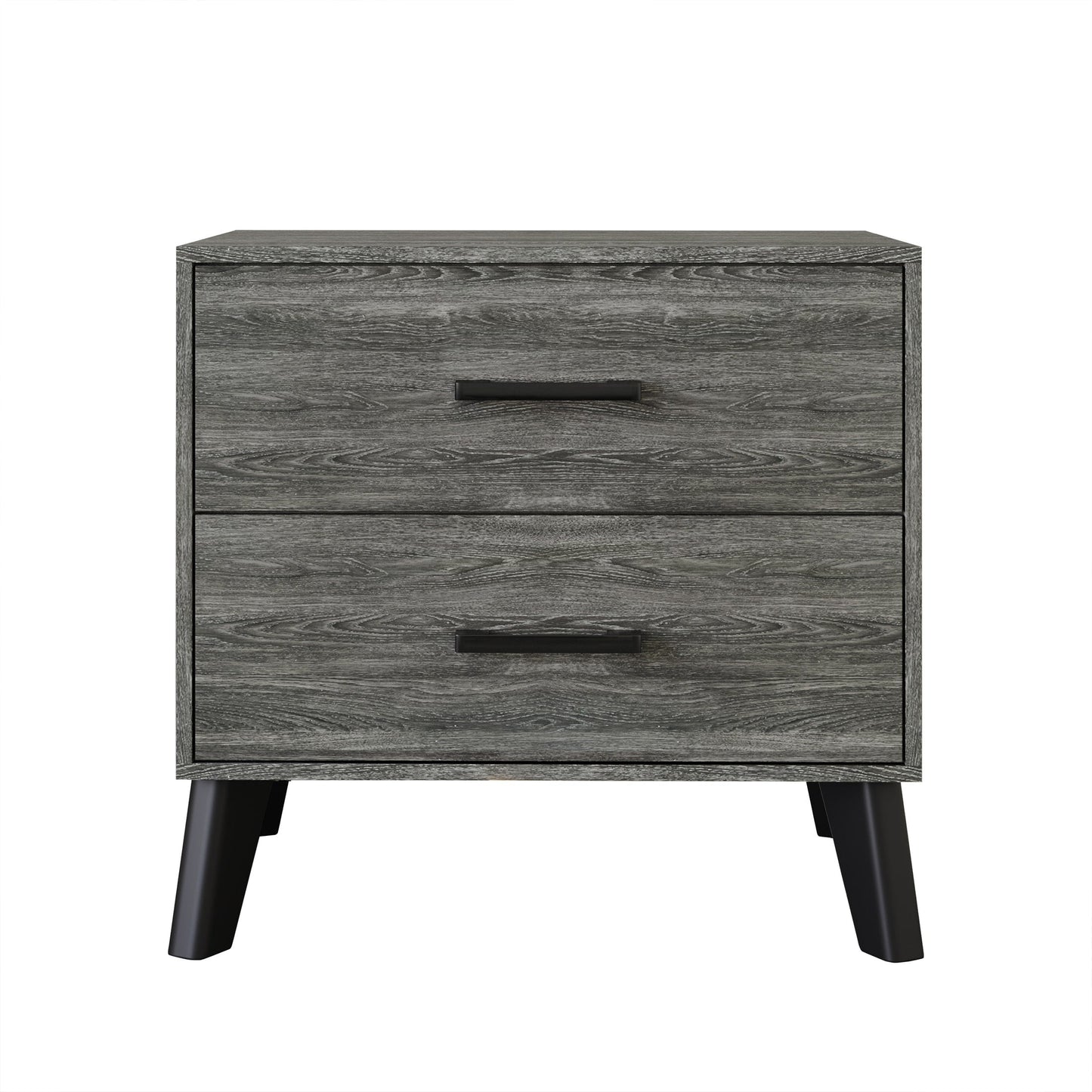 CraftPorch Classic Style 2-Drawers Wooden Nightstand