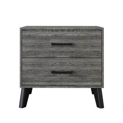 CraftPorch Classic Style 2-Drawers Wooden Nightstand