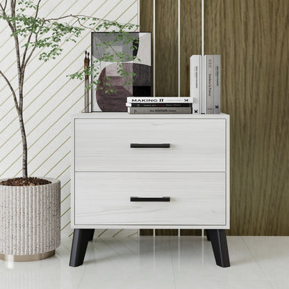 CraftPorch Classic Style 2-Drawers Wooden Nightstand