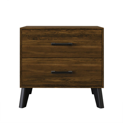 CraftPorch Classic Style 2-Drawers Wooden Nightstand