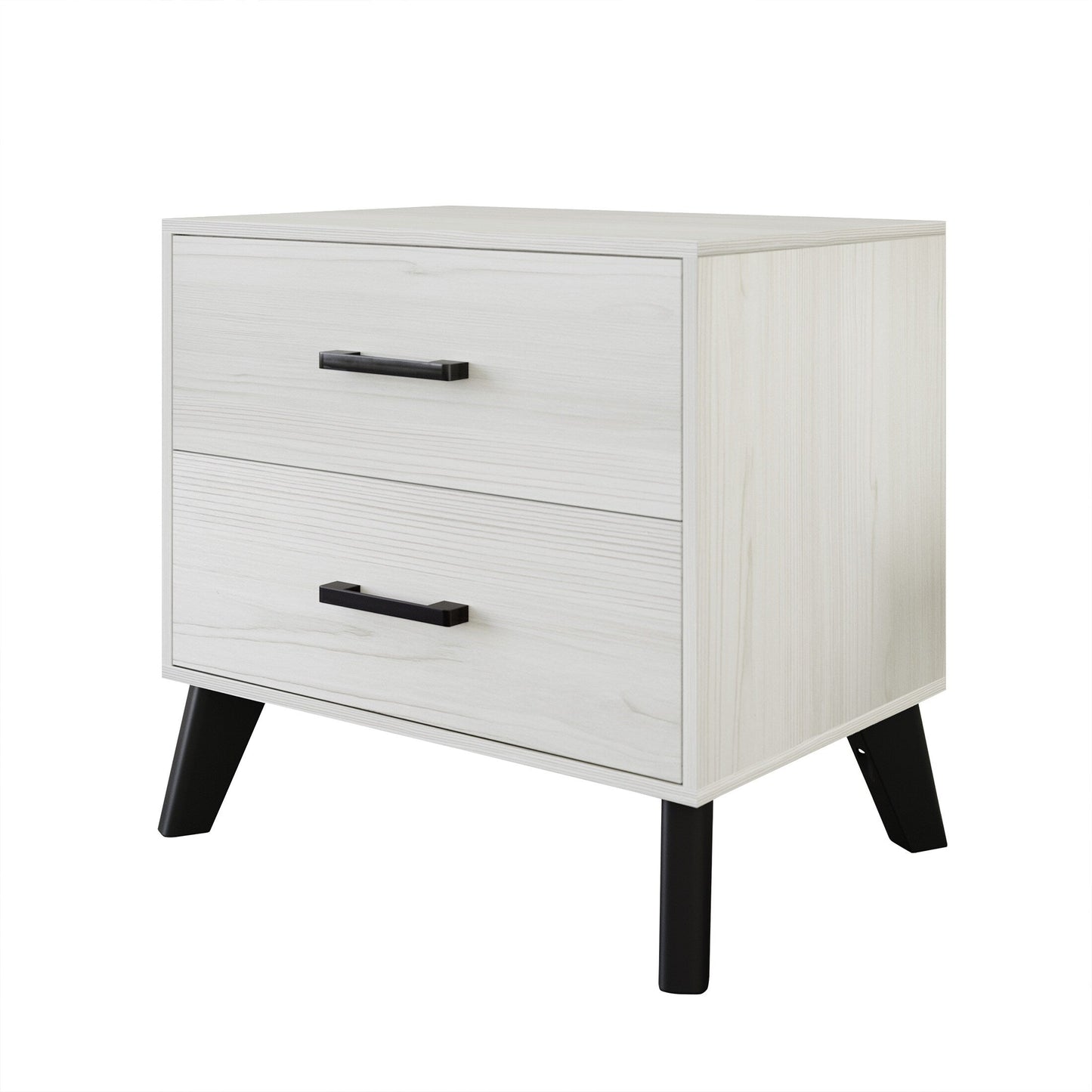 CraftPorch Classic Style 2-Drawers Wooden Nightstand