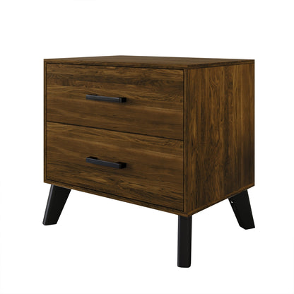 CraftPorch Classic Style 2-Drawers Wooden Nightstand