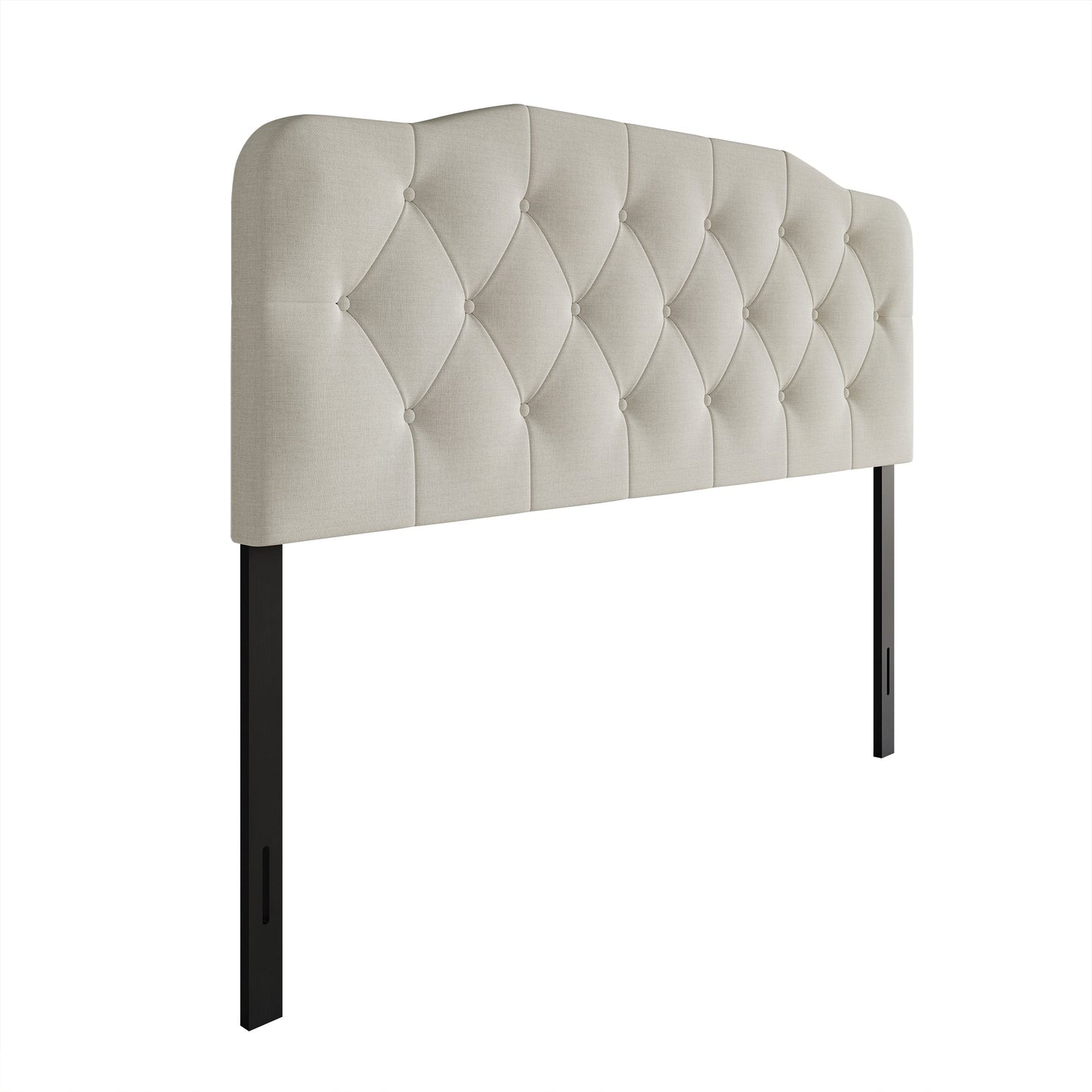CraftPorch Elegant Button-Tufted Upholstered Headboard