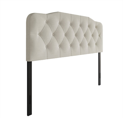 CraftPorch Elegant Button-Tufted Upholstered Headboard