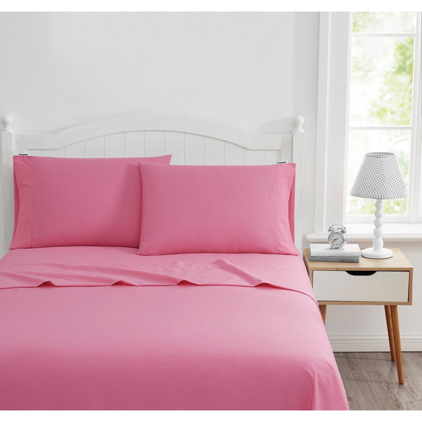 Crayola Cotton Percale Solid Color Sheet Set