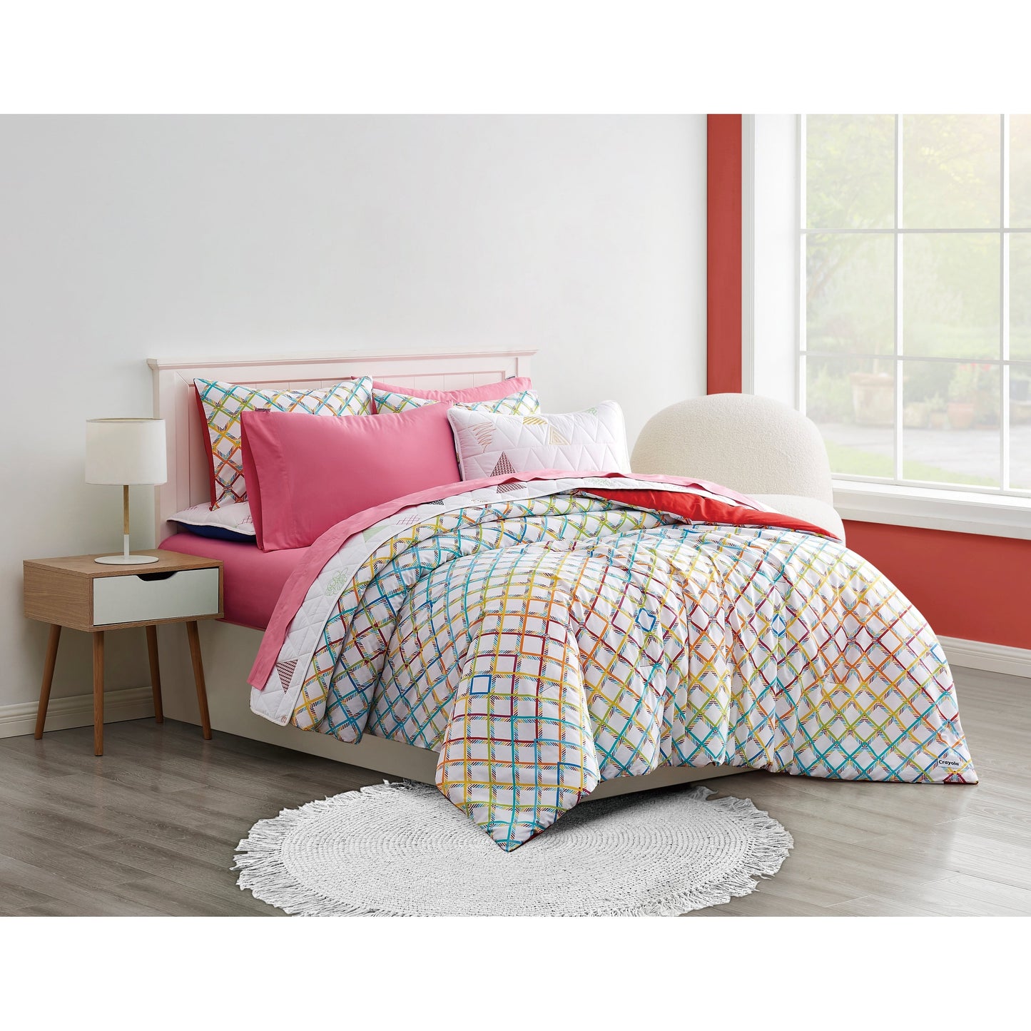 Crayola Cotton Percale Solid Color Sheet Set