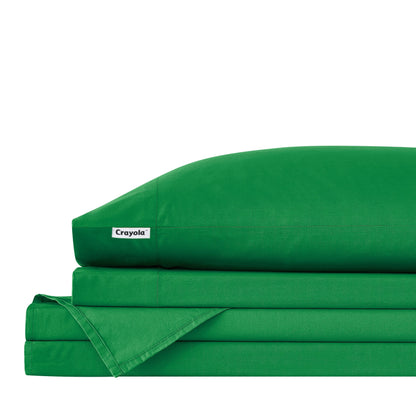 Crayola Cotton Percale Solid Color Sheet Set