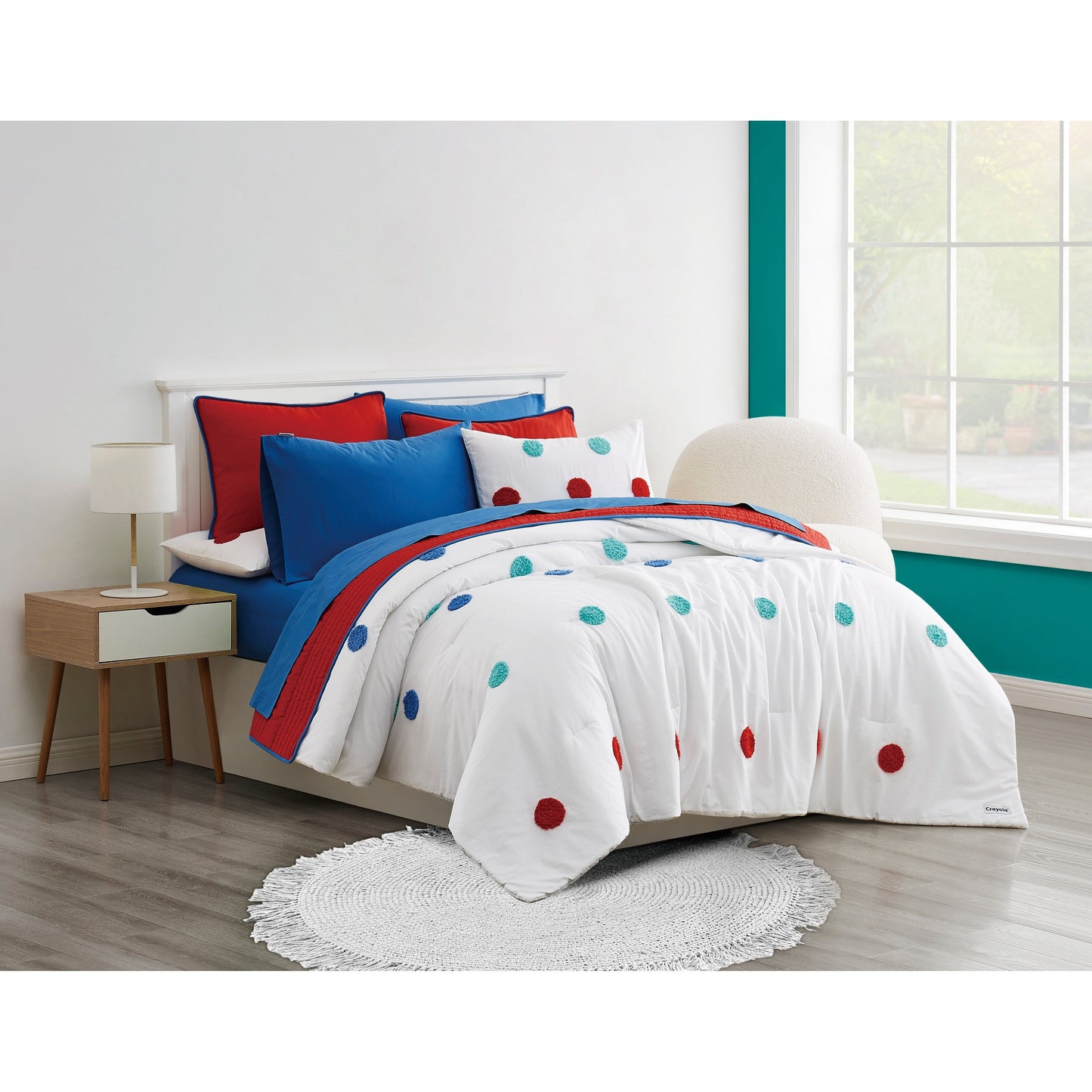 Crayola Cotton Percale Solid Color Sheet Set