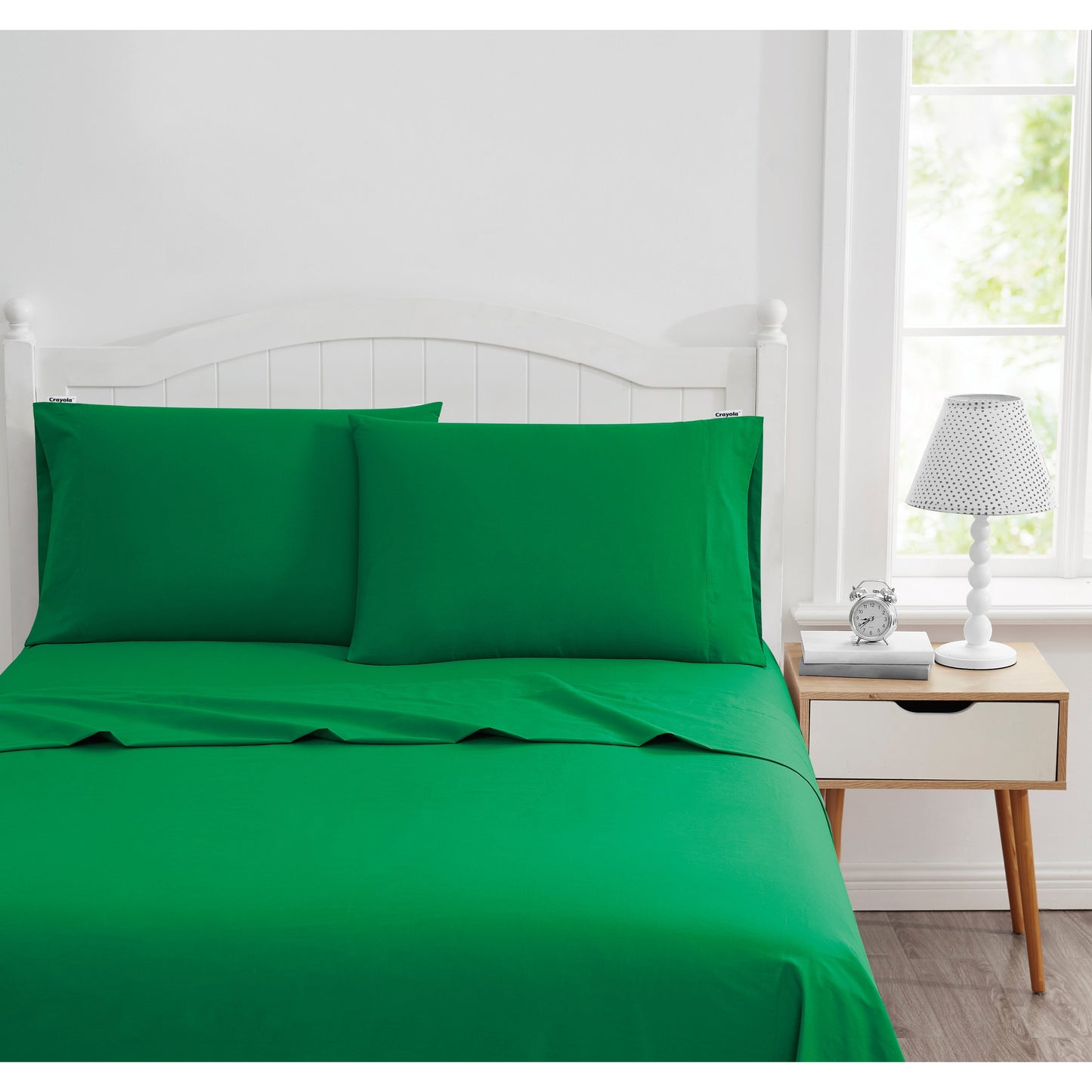 Crayola Cotton Percale Solid Color Sheet Set