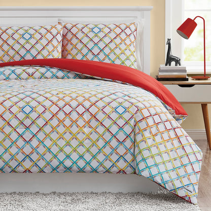 Crayola Happy Plaid Cotton Comforter Set