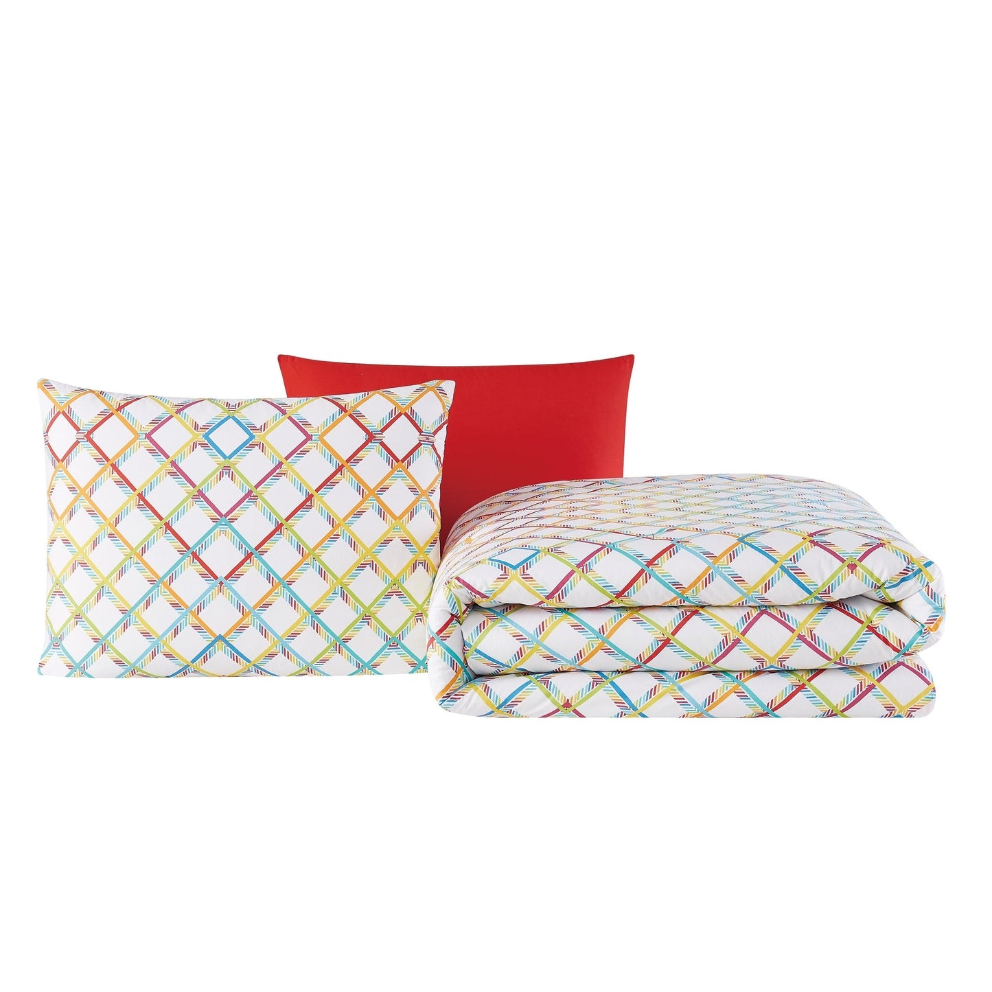 Crayola Happy Plaid Cotton Comforter Set