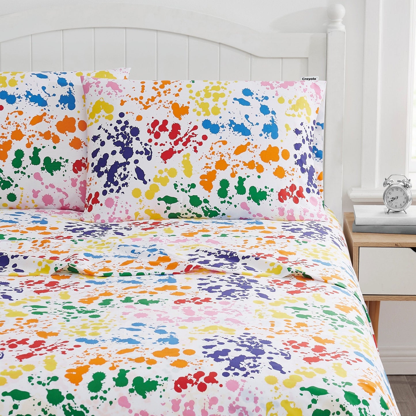 Crayola Splatter Cotton Percale Sheet Set