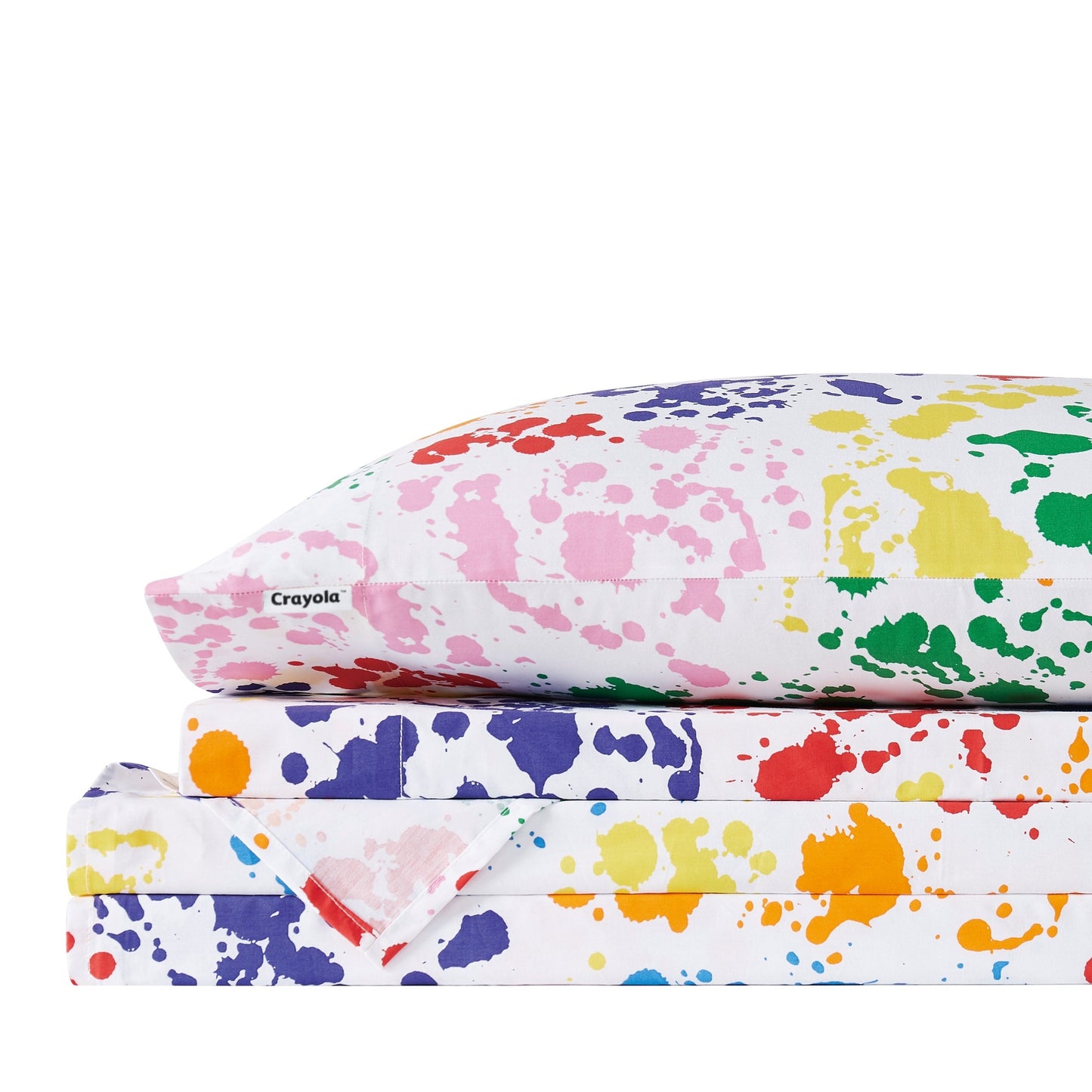 Crayola Splatter Cotton Percale Sheet Set