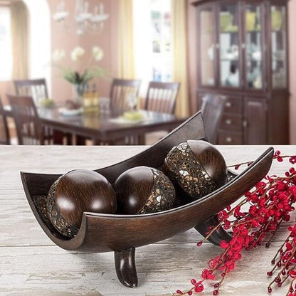 Creative Scents Schonwerk Brown Decorative Bowl for Home Decor