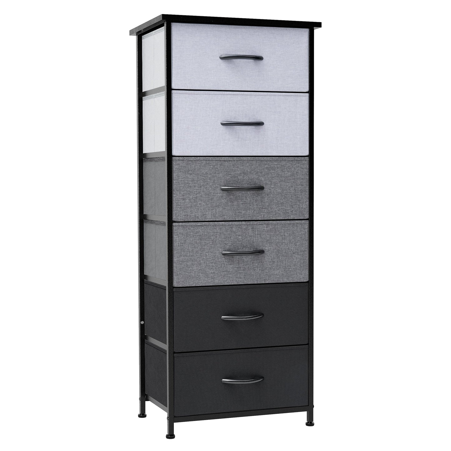 Crestlive Products 6 Drawers Vertical Dresser Storage Tower with Wood Top