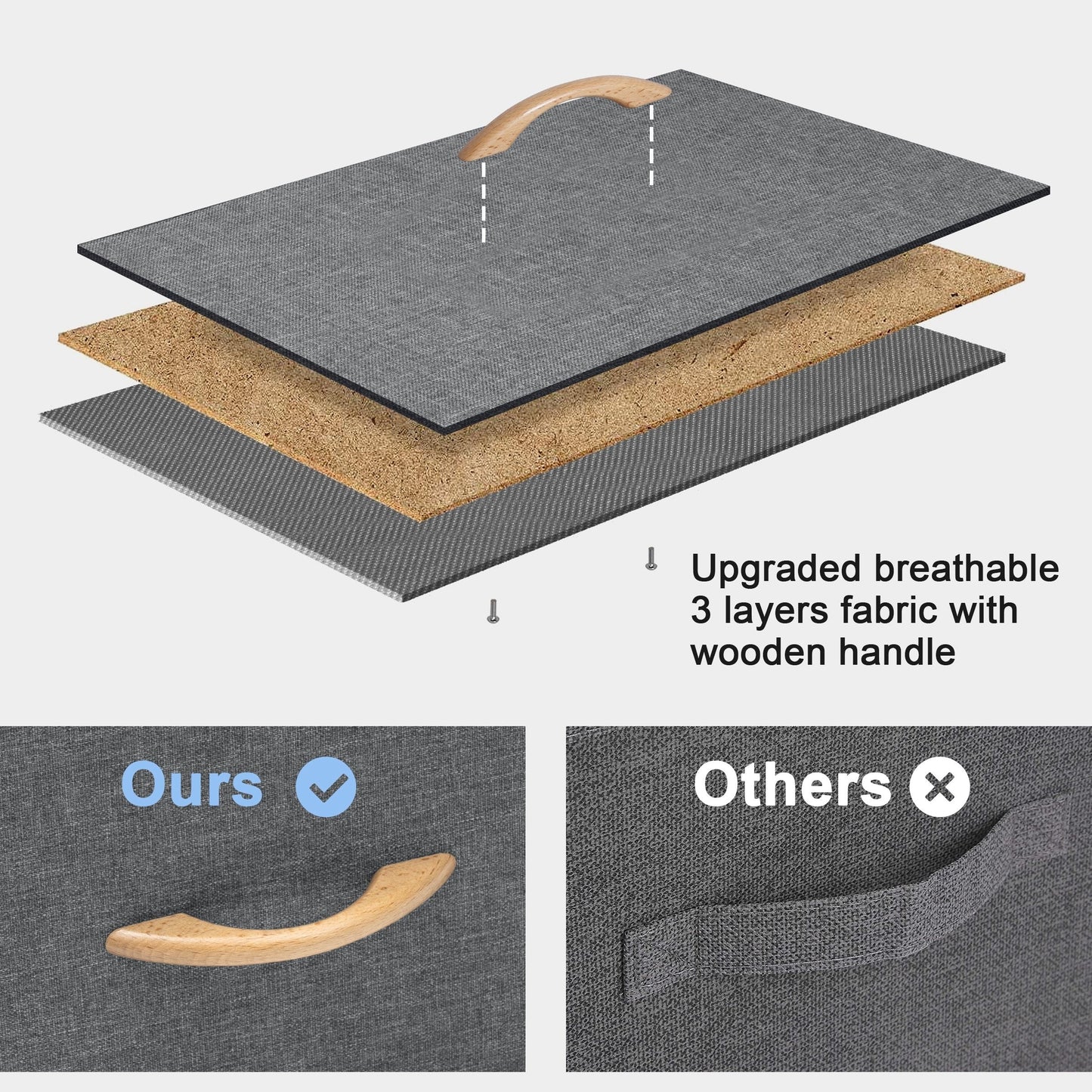 Crestlive Products 6 Drawers Vertical Dresser Storage Tower with Wood Top