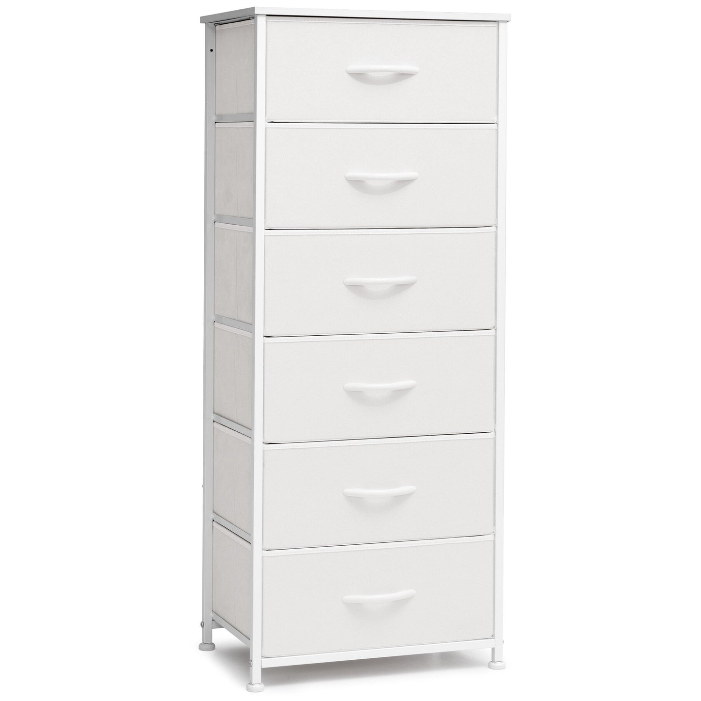 Crestlive Products 6 Drawers Vertical Dresser Storage Tower with Wood Top