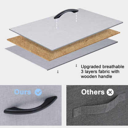 Crestlive Products 6 Drawers Vertical Dresser Storage Tower with Wood Top