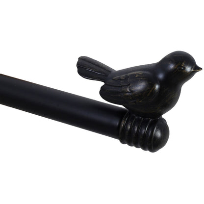 Cute Bird Finial Adjustable Decorative Designer Curtain Rod