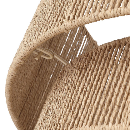 Cynthia 4-Light Natural Rattan Drum Chandelier Light - 22''W