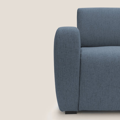 Duna Divano letto matrimoniale con materasso 20 cm in tessuto impermeabile T03 blu