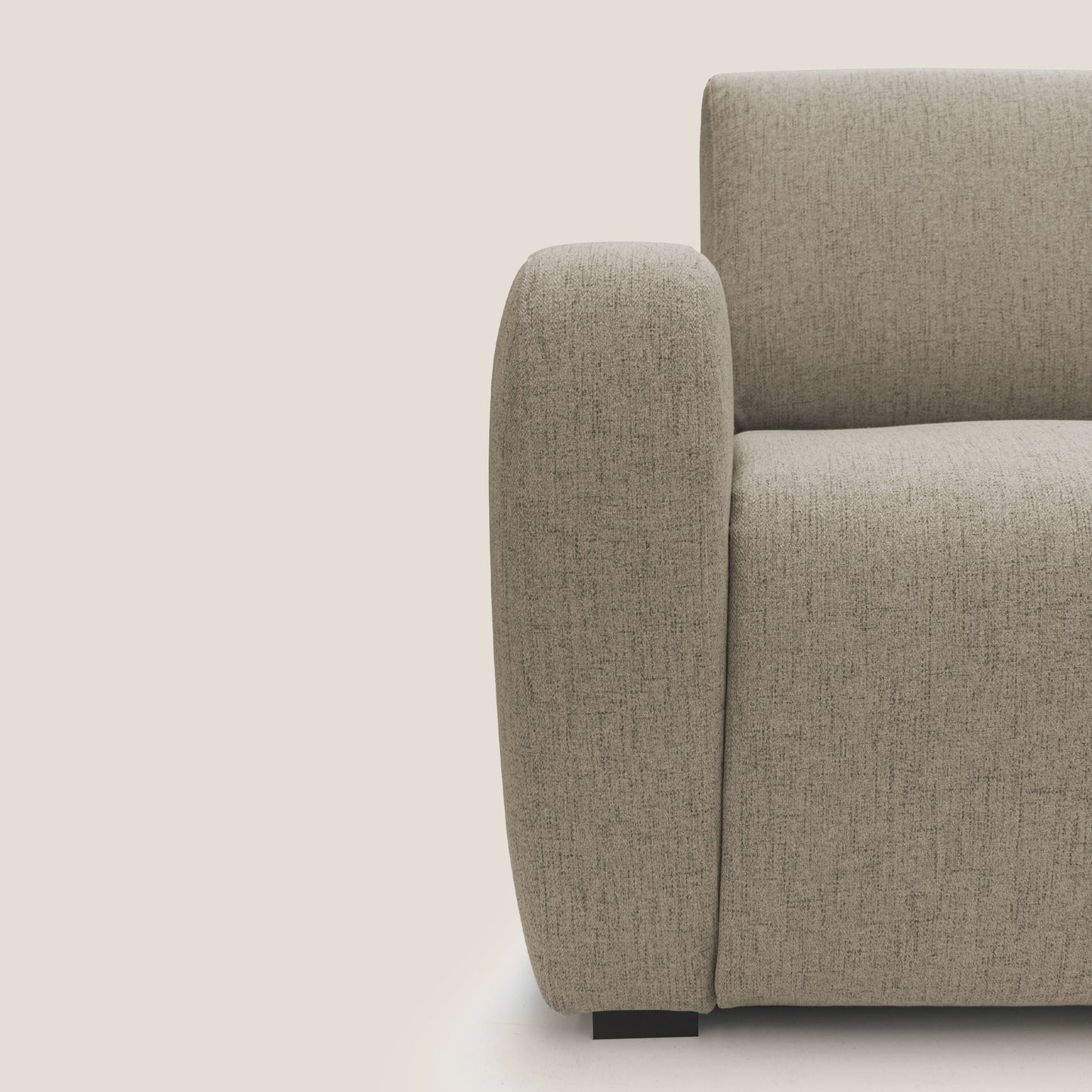 Duna Divano letto matrimoniale con materasso 20 cm in tessuto impermeabile T03 marrone