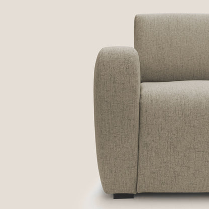 Duna Divano letto matrimoniale con materasso 20 cm in tessuto impermeabile T03 marrone