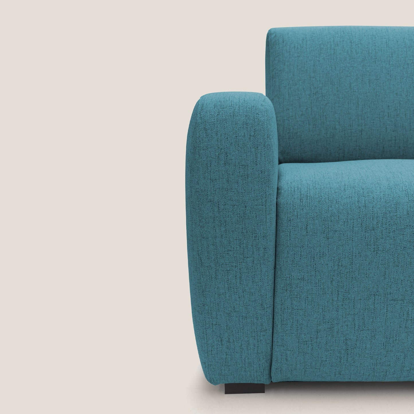 Duna Divano letto matrimoniale con materasso 20 cm in tessuto impermeabile T03 azzurro