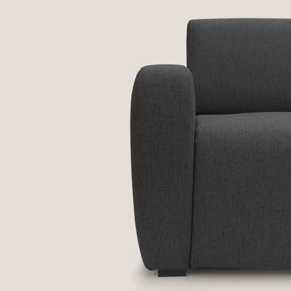 Duna Divano letto matrimoniale con materasso 20 cm in tessuto impermeabile T03 antracite