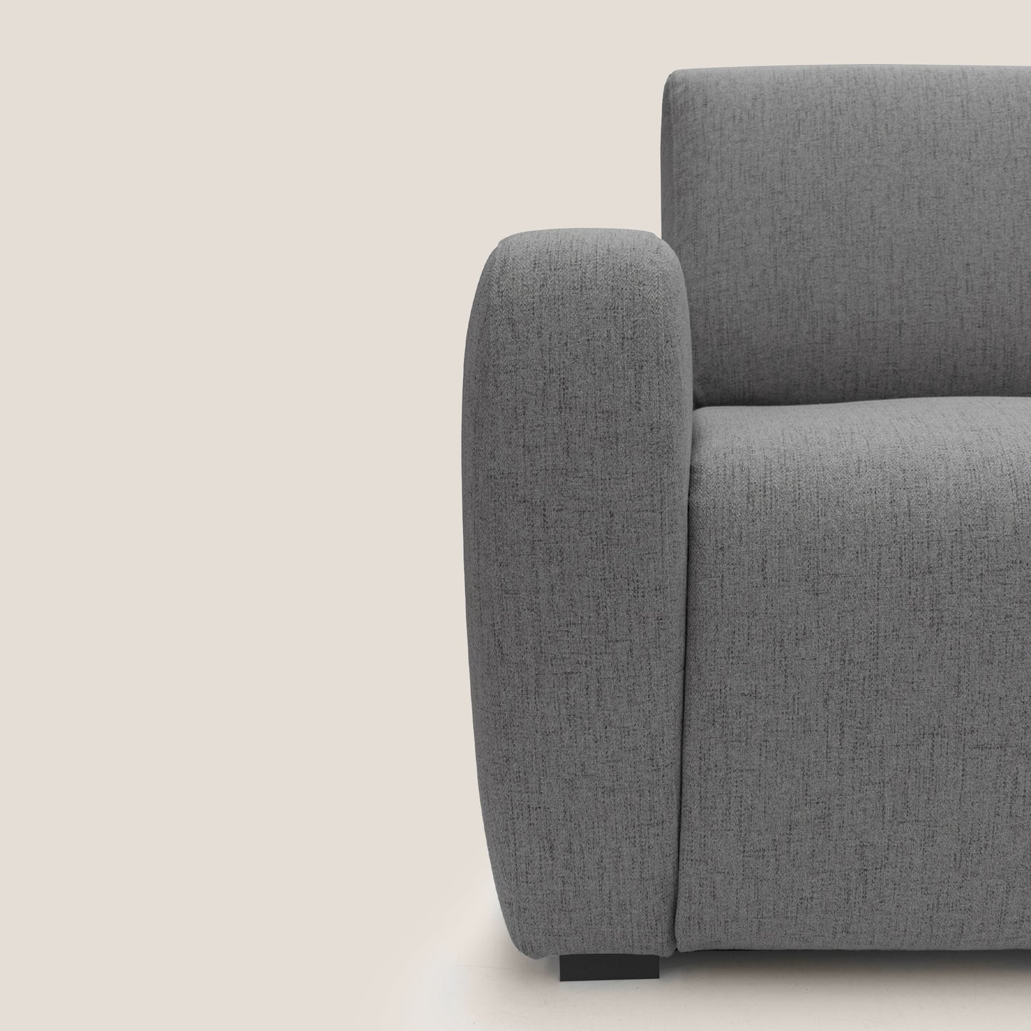 Duna Divano letto matrimoniale con materasso 20 cm in tessuto impermeabile T03 grigio