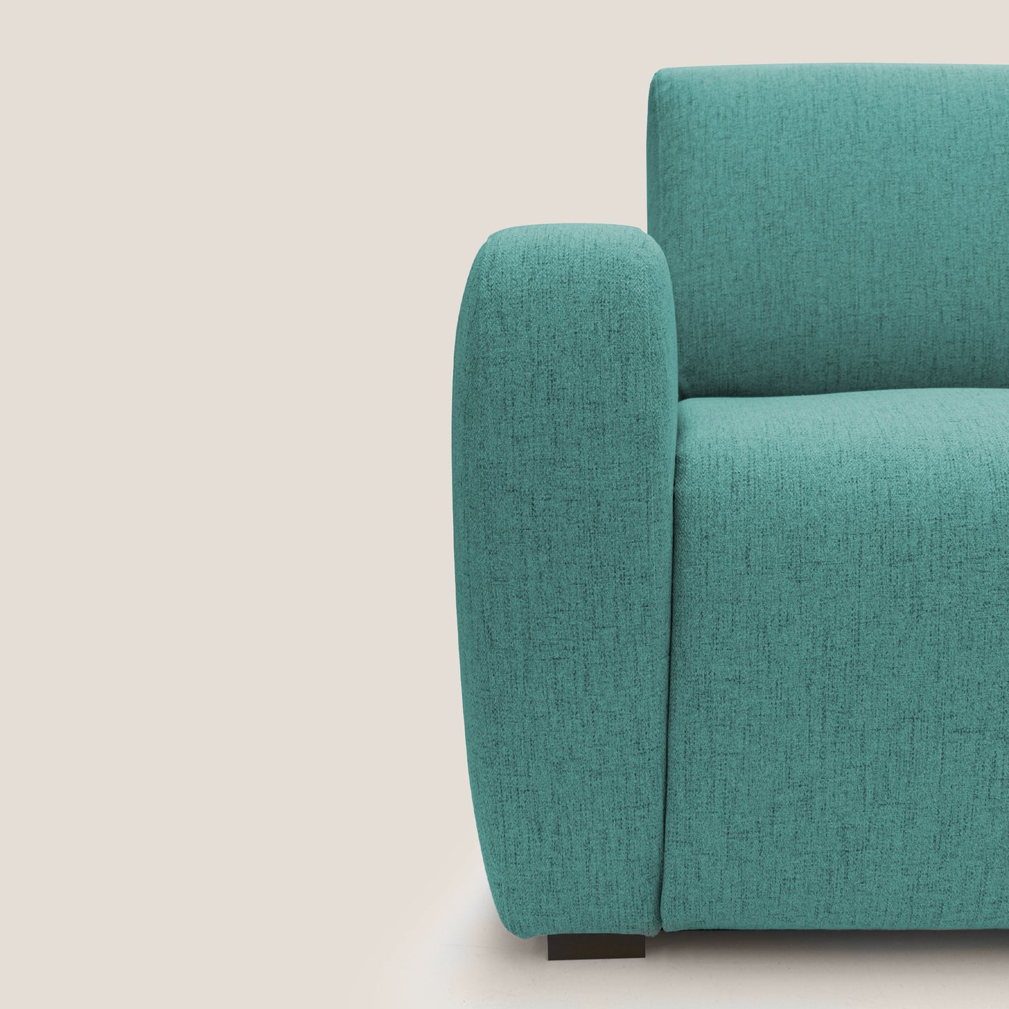 Duna Divano letto matrimoniale con materasso 20 cm in tessuto impermeabile T03 verde acqua