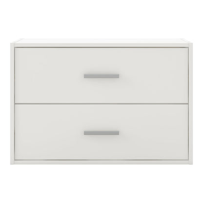 DH BASIC Modern Wood Customizable Stackable Storage Organizer - Cube Shelves, Drawer Cabinet, Bookcase with Doors by Denhour